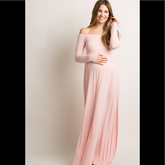 Pink Maternity Dress - Picture 1 of 3